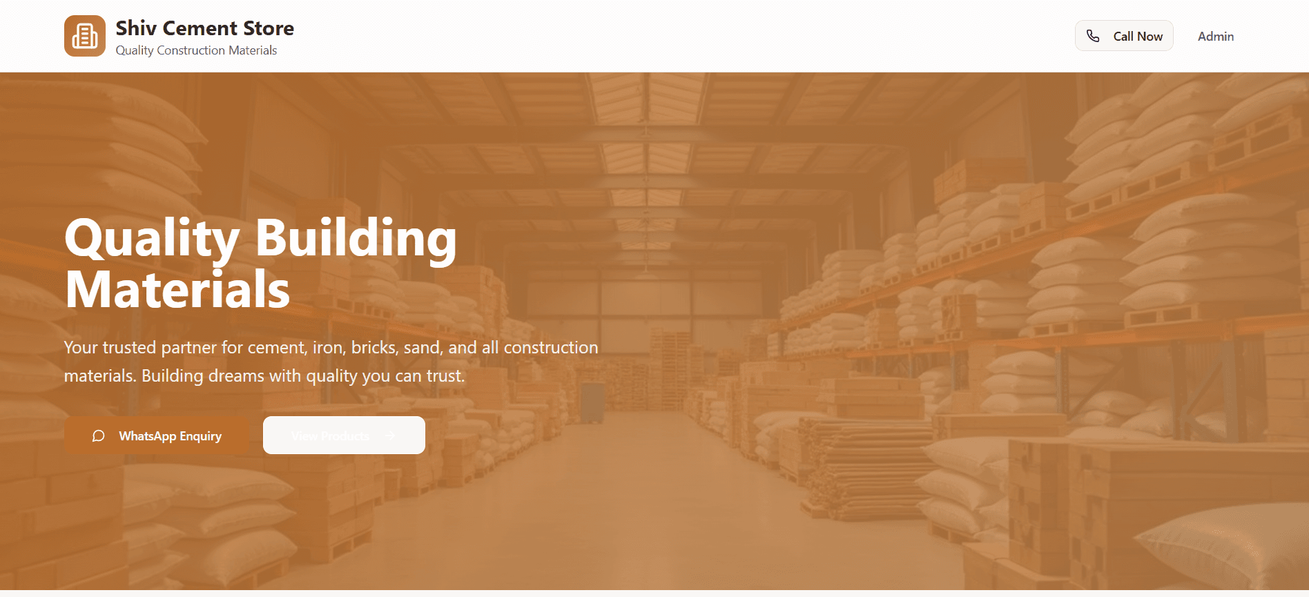 Shiv Cement Store — Top 5 Cement Seller in Bihar